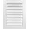 Ekena Millwork Vertical Surface Mount PVC Gable Vent: Non-Functional, w/ 3-1/2"W x 1"P Standard Frame, 22"W x 28"H GVPVE22X2801SN - alternate 1